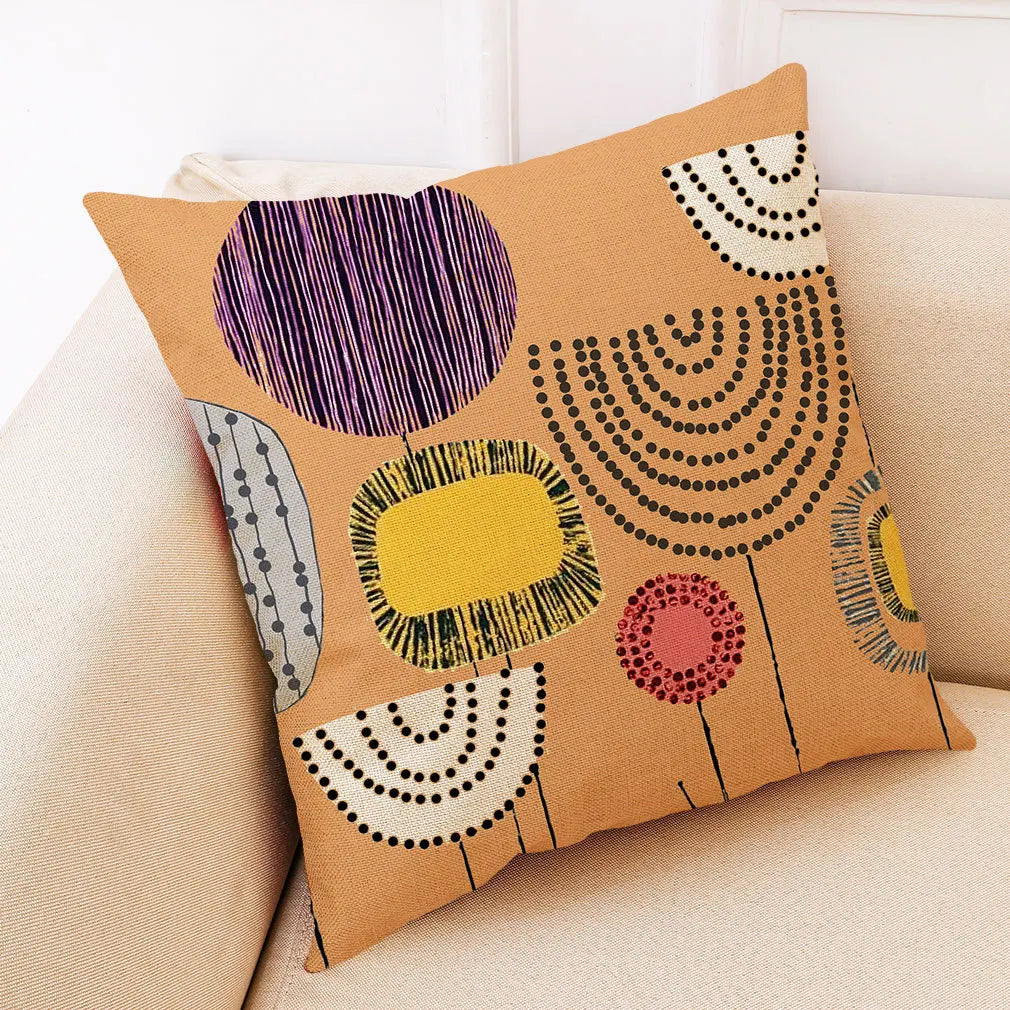 DecorBites™ Abstract Tree Flower Pattern Pillow Cover for Home Decor