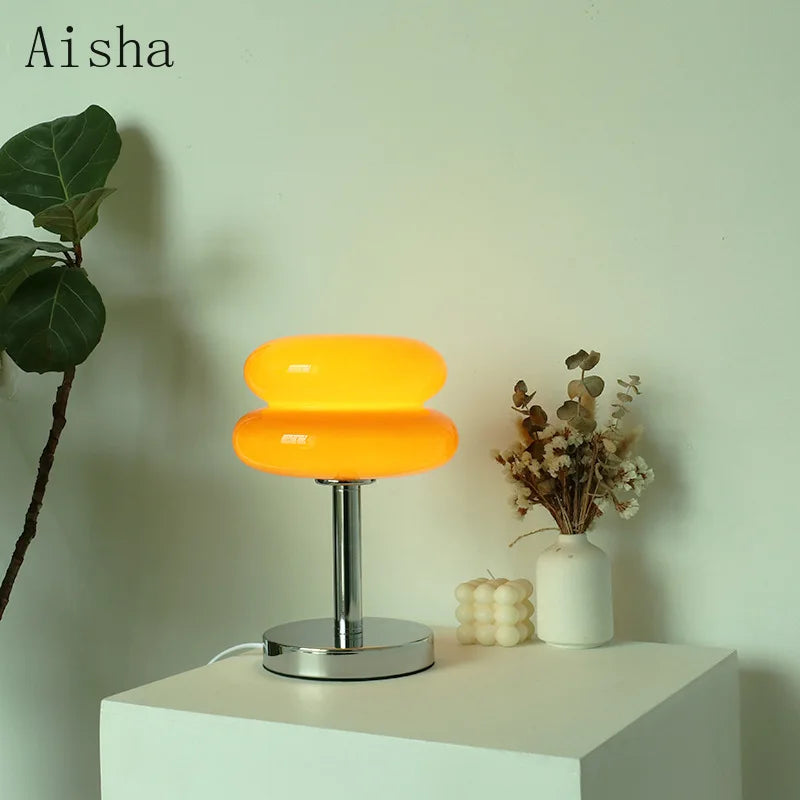 DecorBites™ Bauhaus Glass Table Lamp | Modern Desktop Decoration for Home, Bedroom, Living Room