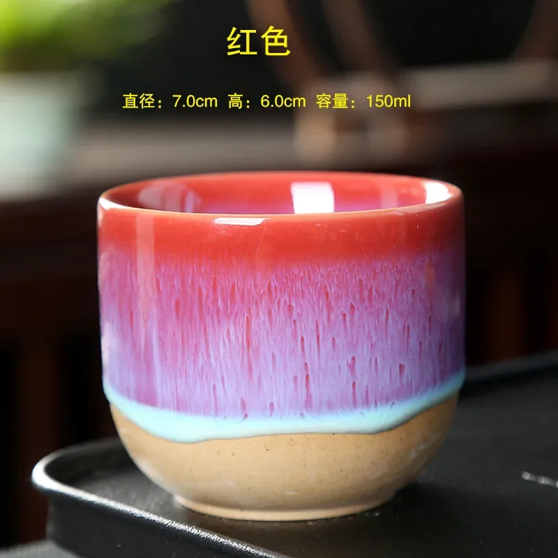 DecorBites™ Ceramic Kung Fu Tea Cup Set - Exquisite Porcelain Drinkware Mug for Gift