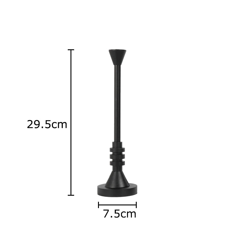 DecorBites™ Frosted Metal Candle Holder for Romantic Dining Table Decor