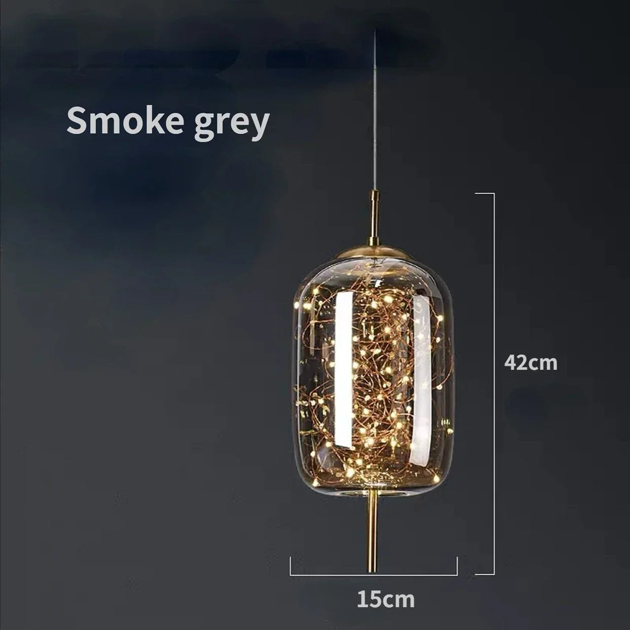 DecorBites™ Glass Pendant Lights: Modern LED Ceiling Chandelier for Bedroom & Bathroom