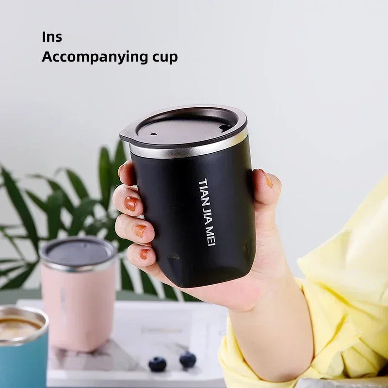 DecorBites™ 300ml Stainless Steel Vacuum Flask Thermal Travel Mug Cup