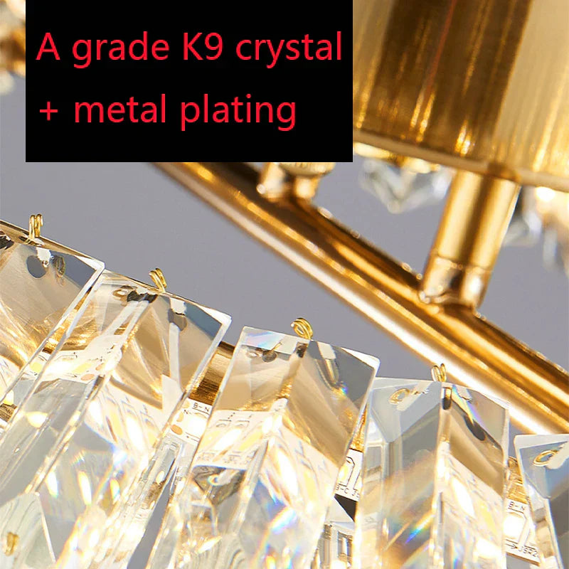 DecorBites™ Crystal LED Chandelier Ceiling Lamps - Modern Luxury Indoor Lighting Fixtures
