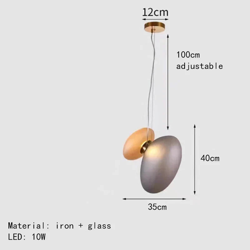 DecorBites™ Glass Indoor Pendant Lights for Dining Room Kitchen Bar Shop