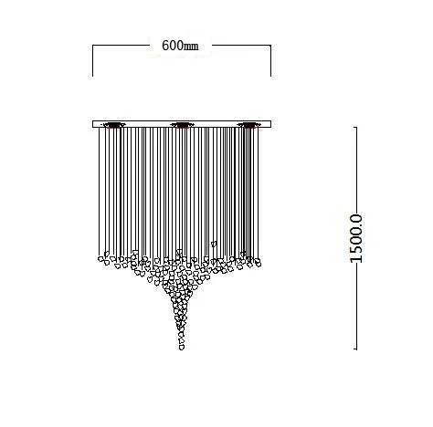 DecorBites™ Luxe Crystal Chandelier: Modern Staircase & Lobby LED Lighting with Long Hallway Design