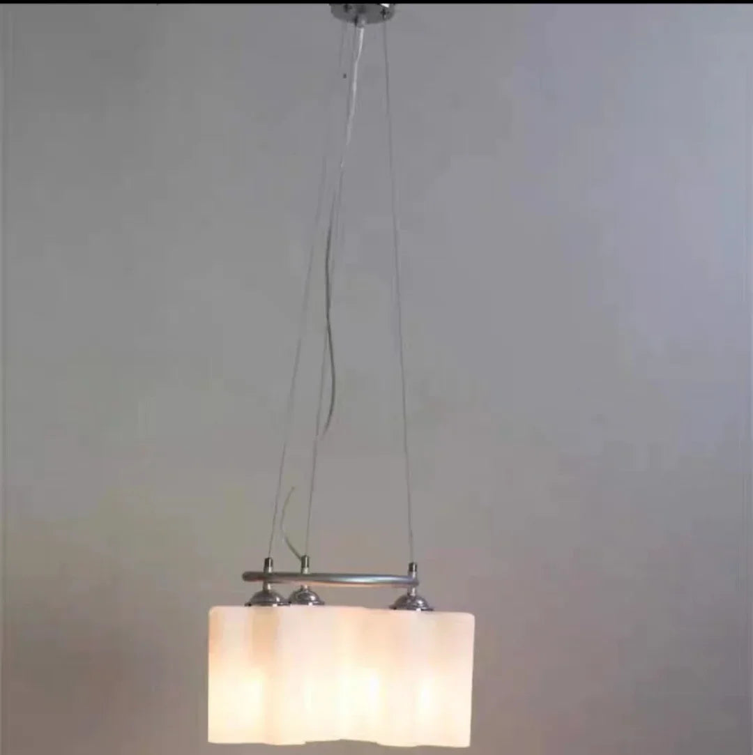 DecorBites™ Cloud Glass LED Ceiling Light: Modern Minimalist Circular Design for Bedroom, Hallway, Restaurant