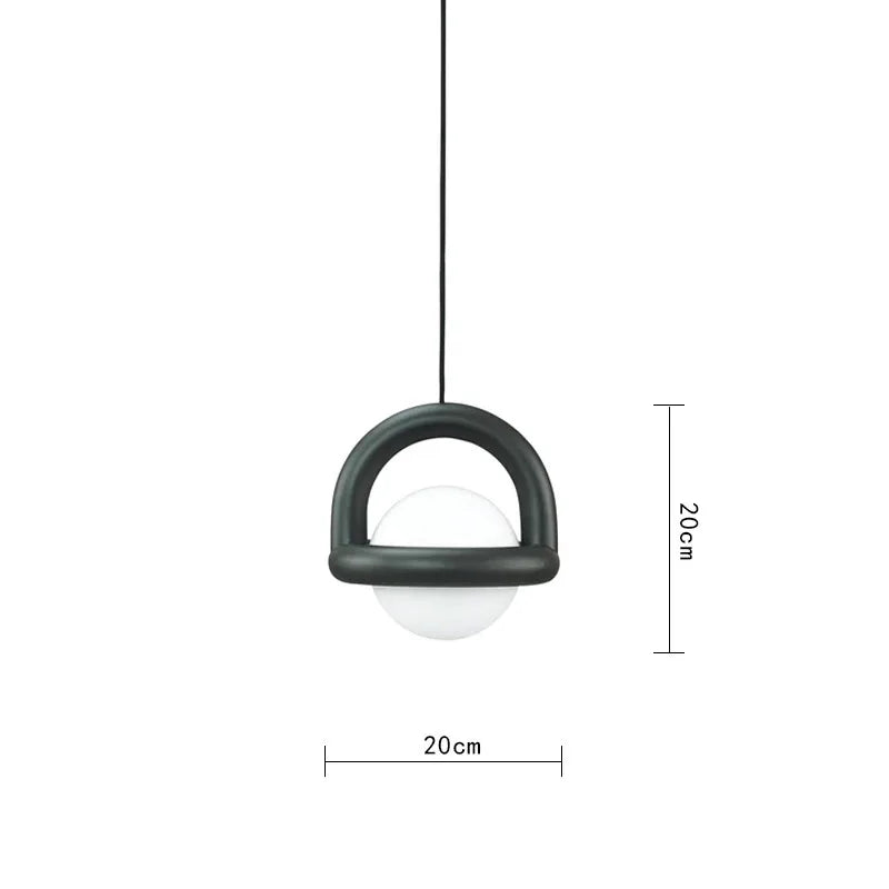 DecorBites™ LED Pendant Lights Acrylic Ball Metal Wire 150cm Dining Room Kitchen Bedroom