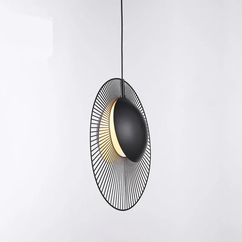 DecorBites™ LED Oyster Pendant Lamp: Adjustable Hanging Light for Loft Bedroom Decor