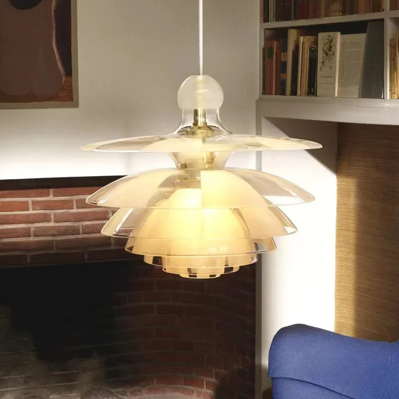 DecorBites™ Contemporary Pine Cones Pendant Lights | Acrylic Glass Hanging Lamp for Home Décor