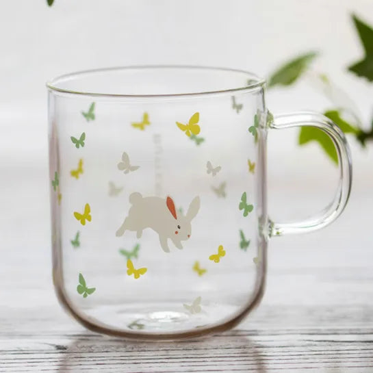 DecorBites™ Killer Whale Glass Coffee Mug 350ml: Cute Polar Bear Tea Cup Heat Resistant Glass Beer Mug
