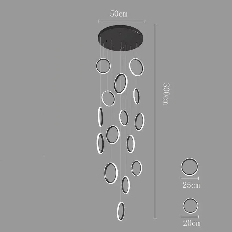 DecorBites™ LED Pendant Lights: Modern Simplicity for Living Room, Dining Area, Staircase Chandelier