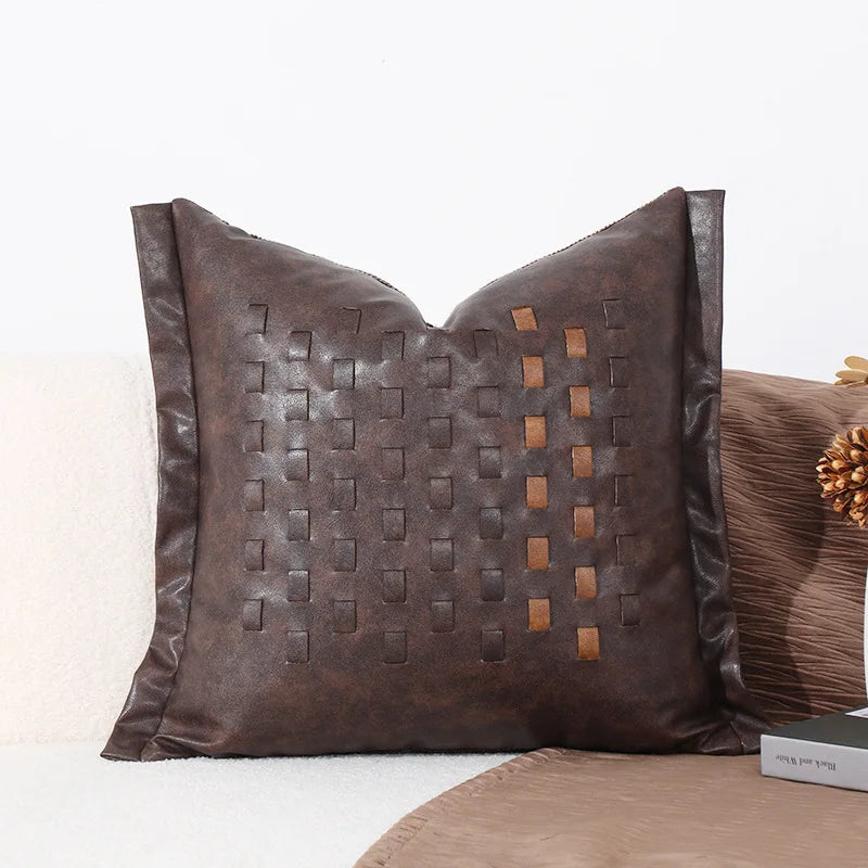 DecorBites™ Black White Sofa Pillowcase: Modern Minimalist Living Room Cushion Cover