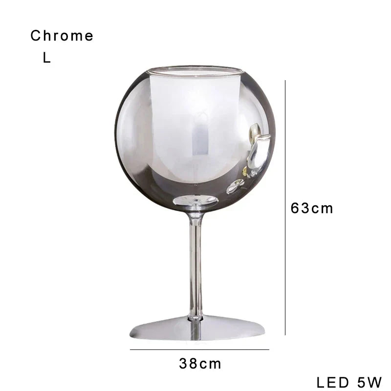 DecorBites™ Glass Gold Table Lamp: Luxury Designer Desk Light for Elegant Living Spaces