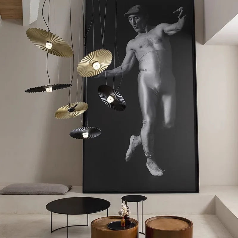 DecorBites™ Boomerang Wood Chandeliers - Nordic Wabi Sabi Wind Art LED Pendant Lamps