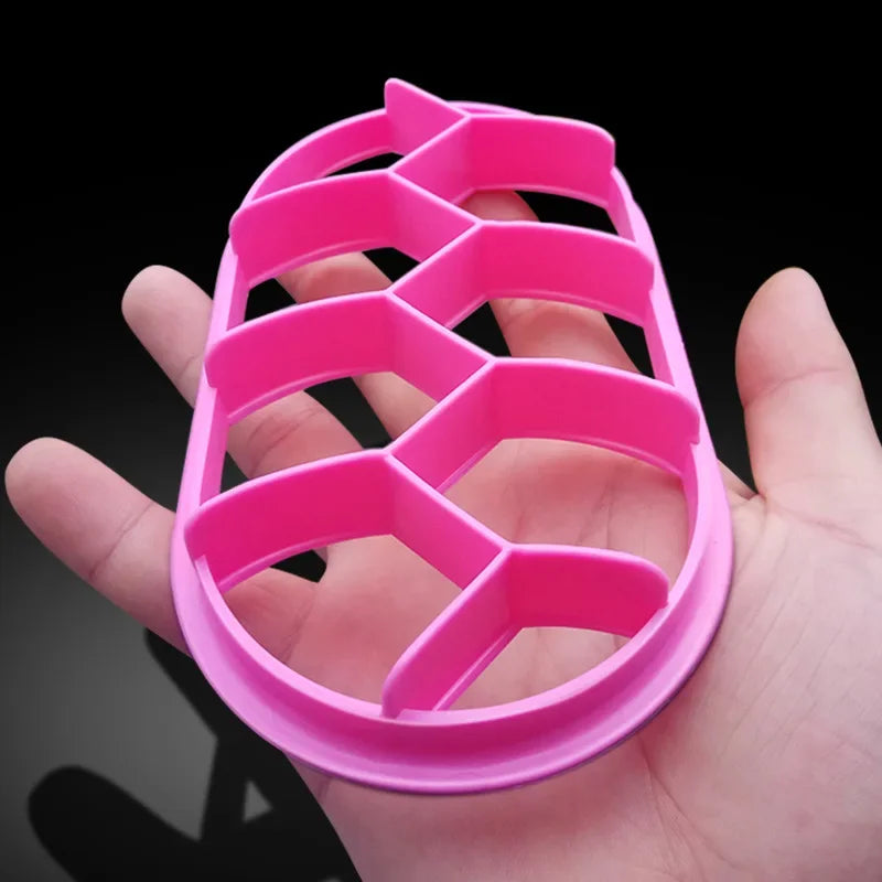 DecorBites™ Circular Oval Bread Molds Fan Shaped Dough Press Baking Tool