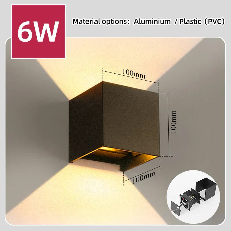 DecorBites™ LED Outdoor Garden Wall Light Waterproof Decor Porch Lamp Fixture