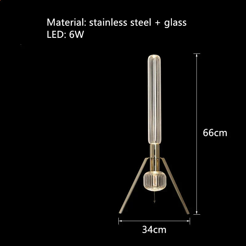 DecorBites™ Glass Tubes LED Chandelier: Modern Luxury for Living Room, Bedroom, Hotel & Aisle