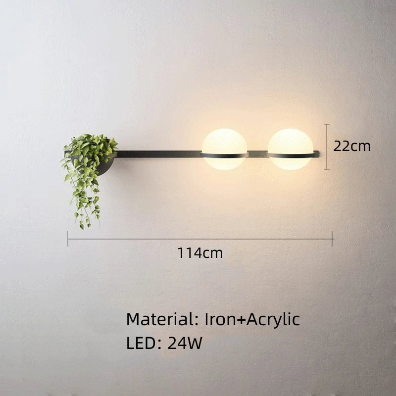 DecorBites™ Artificial Plant Pendant Light: Nordic DIY Sky Garden LED Hanging Lamp