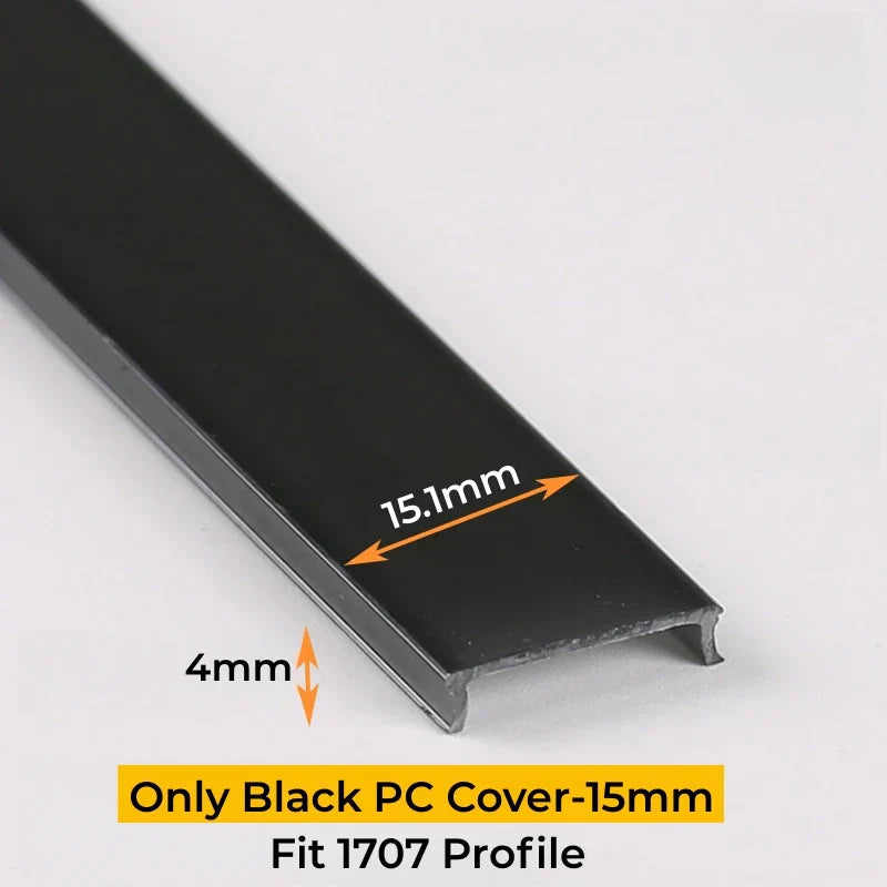 DecorBites™ LED Strip Channel Diffuser for Flexible Replaceable LED Aluminum Profile Light Cover