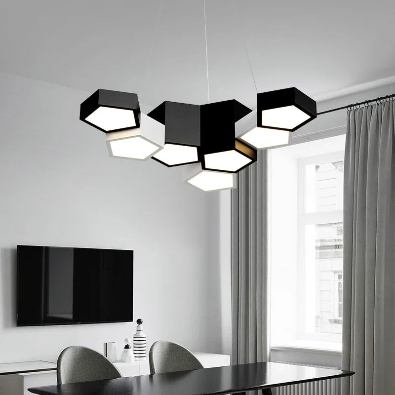 DecorBites™ LED Chandelier Light Remote Dimming Pendant Minimalist Indoor Lighting