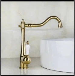DecorBites™ Antique Brass Bathroom Faucet Set with Hand Shower