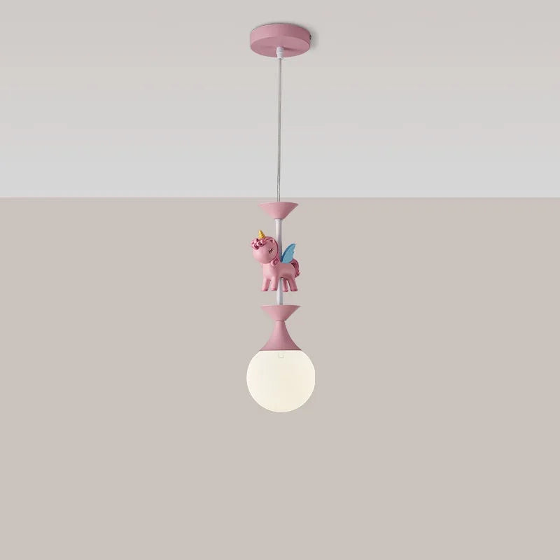 DecorBites™ Children's Carousel LED Chandeliers: Nordic Princess Decor Pendant Lights for Living Room