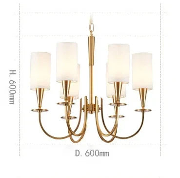 DecorBites™ Copper Chandelier Lights for Living Room, Kitchen, and Bedroom