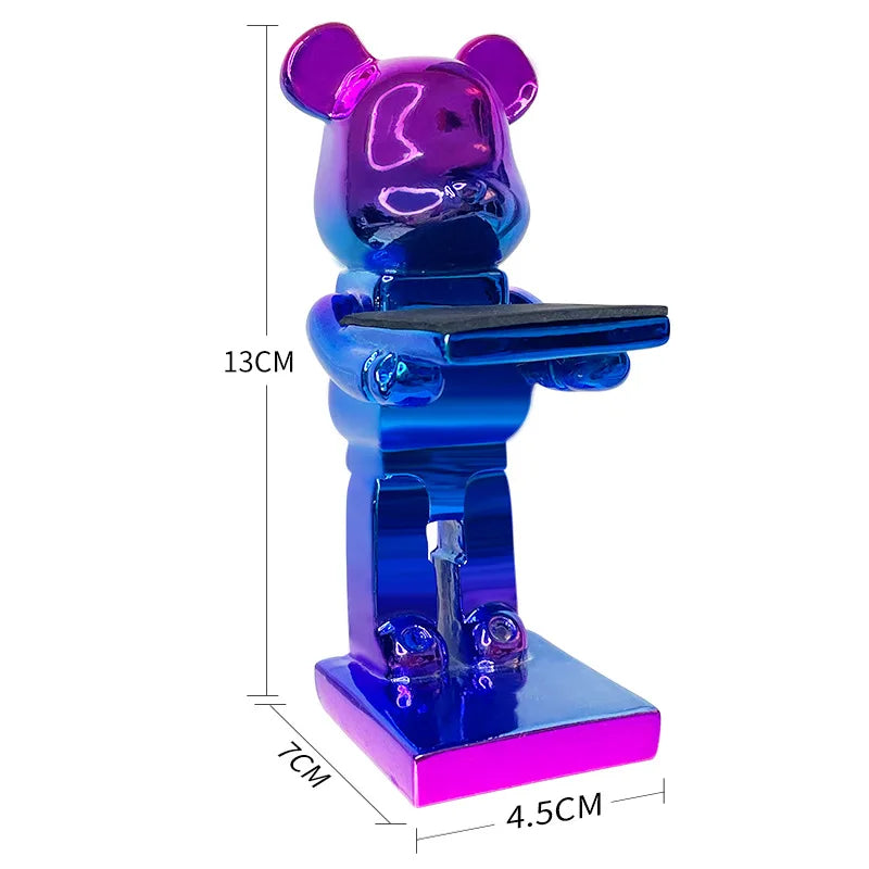 DecorBites™ Bear Statue Watch Rack: Smart Watch Display & Storage Stand