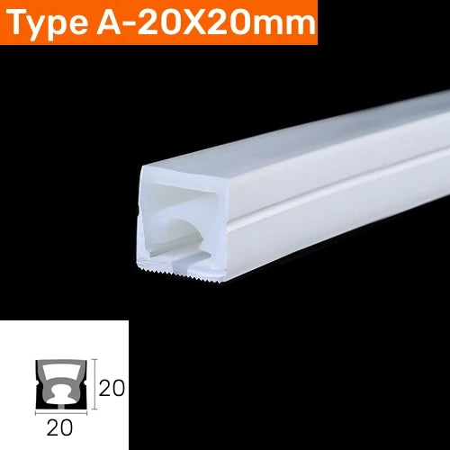 DecorBites™ Black Silicone Tube LED Neon Light for Outdoor Flexible Strip Lights