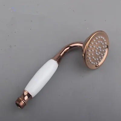 DecorBites™ Antique Handheld Shower Head with Holder, Plumbing Hose, and Toilet Bidet Sprayer