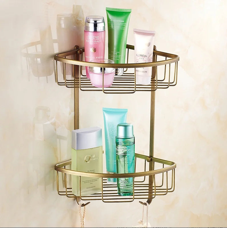 DecorBites™ Copper Bathroom Accessories Set: Towel Rack, Bar, Cup Holder, Paper Holder, Cloth Hook