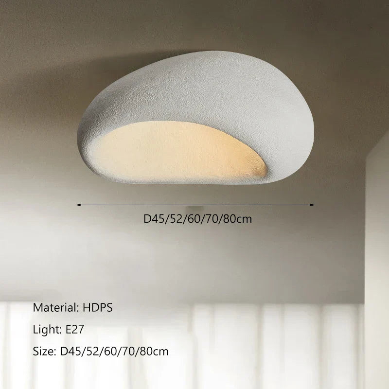 DecorBites™ Cream Ceiling Chandelier Nordic Minimalist Wabi Sabi Style Bedroom Coffee Room Lights Fixtures