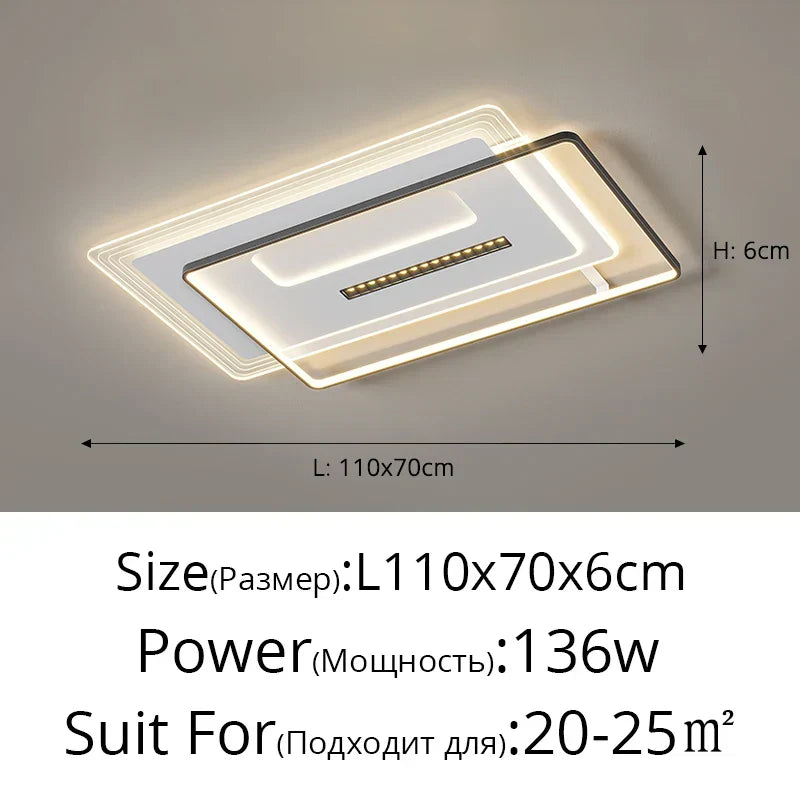 DecorBites™ LED Ceiling Lights Techo for Living Room Study Dining Kitchen Decor