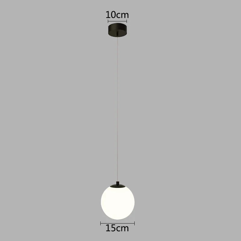 DecorBites™ Gold Glass LED Pendant Chandelier for Dining Room and Bedroom