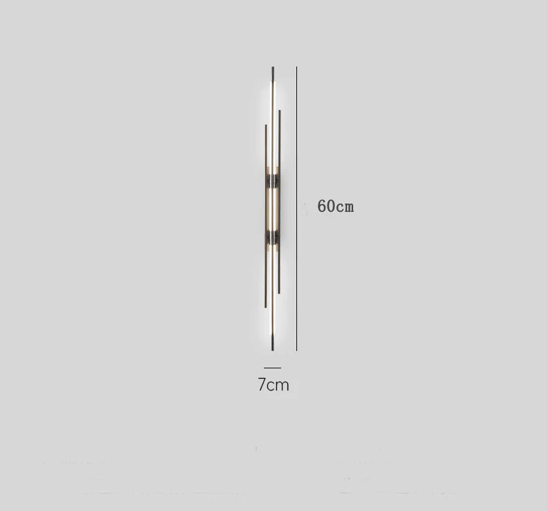 DecorBites™ Copper Wall Lamp: Minimal Modern Design for Bedside, Living Room, Restaurant, Stairway
