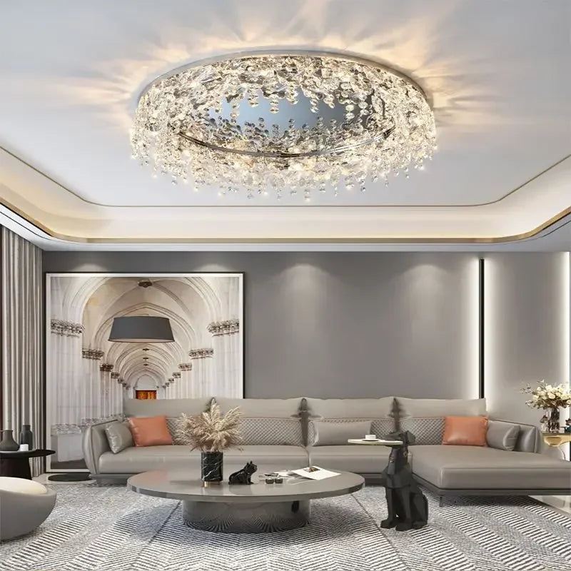 DecorBites™ Crystal Kitchen Ceiling Lights: Luxury Diamond Ceiling Lamp for Home Decor