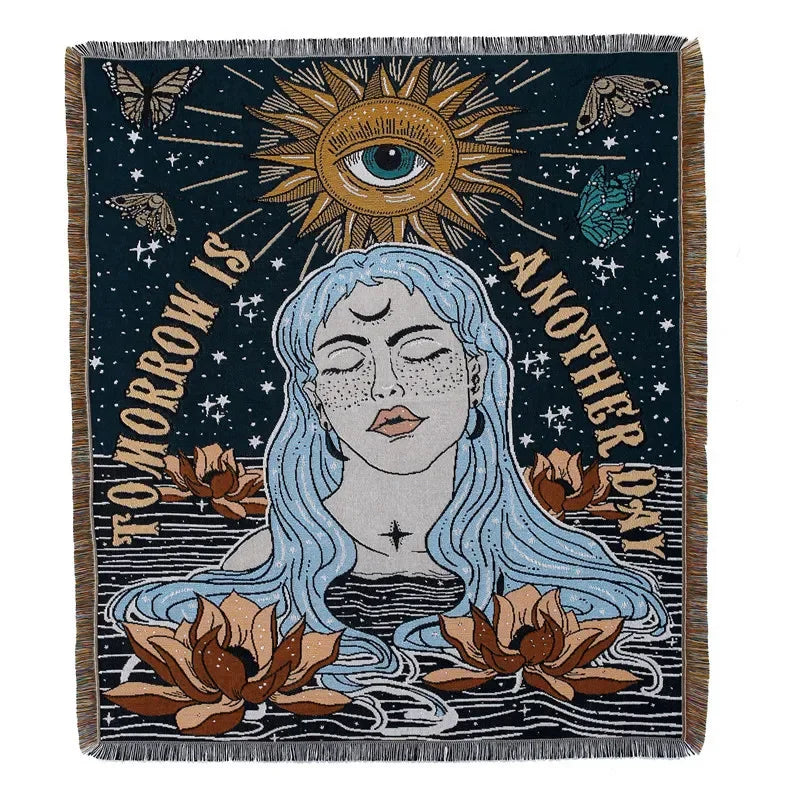 DecorBites™ Bohemian Outdoor Blanket - Luxury Tapestry Rug for Camping, Picnics, and Home Decor