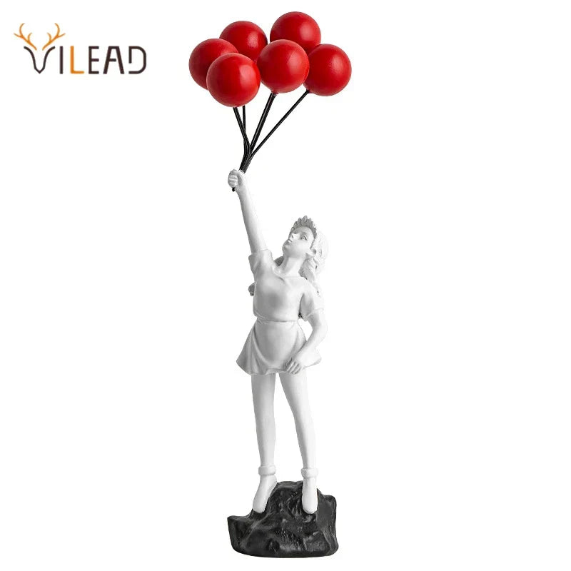 DecorBites™ Banksy Girl Balloon Sculpture Figure for Modern Interior Decor