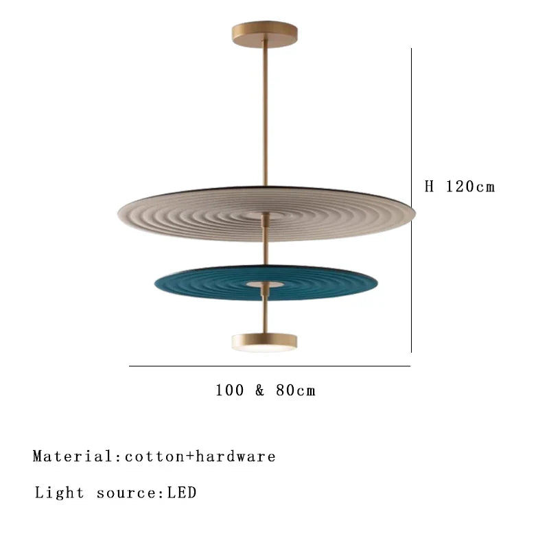 DecorBites™ Cotton Round Pendant Lights for Modern Minimalist Home Decor