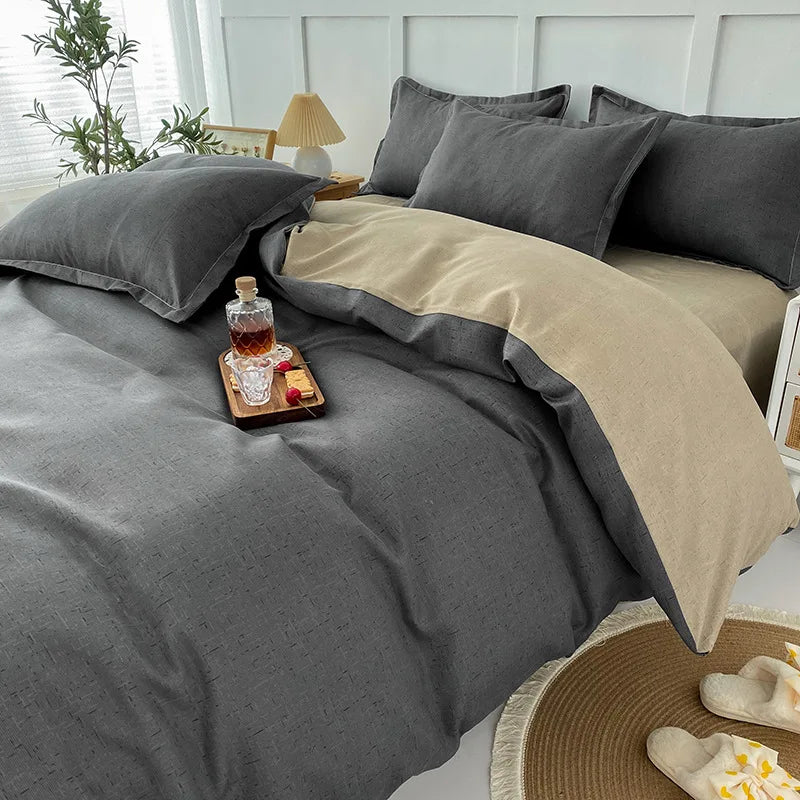 DecorBites™ Lattice Plant Geometric Pattern Bedding Set with Sheet Pillows