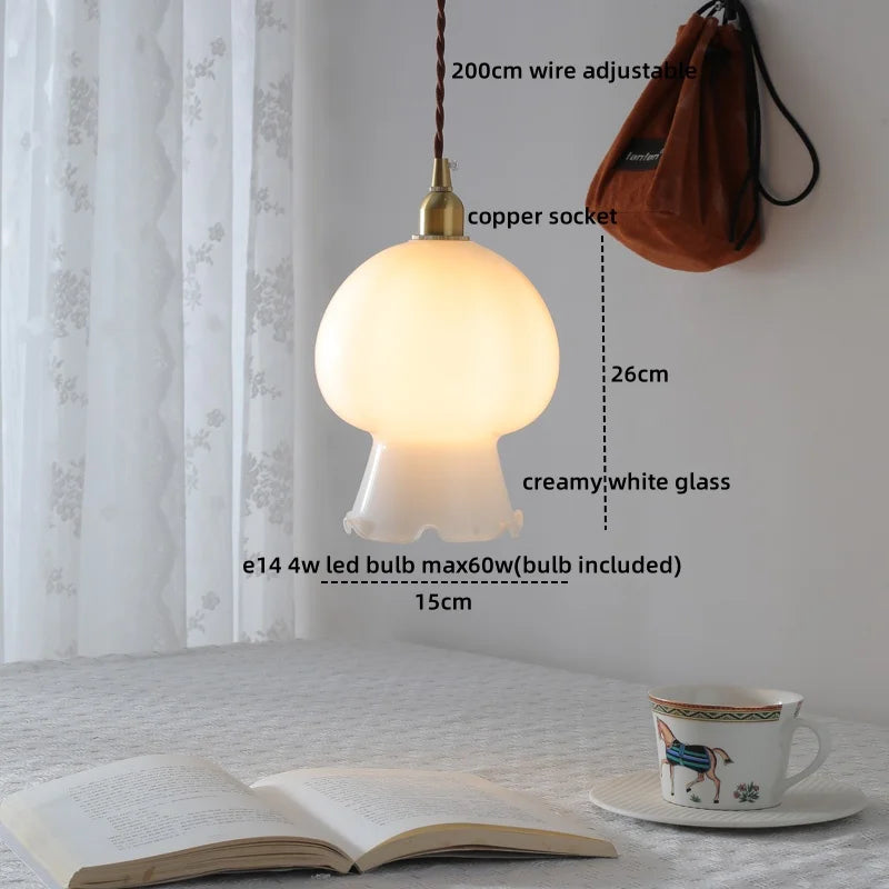 DecorBites™ Copper Walnut LED Pendant Lights, Modern Hanging Lamp for Hallway, Bedroom, Dining Room