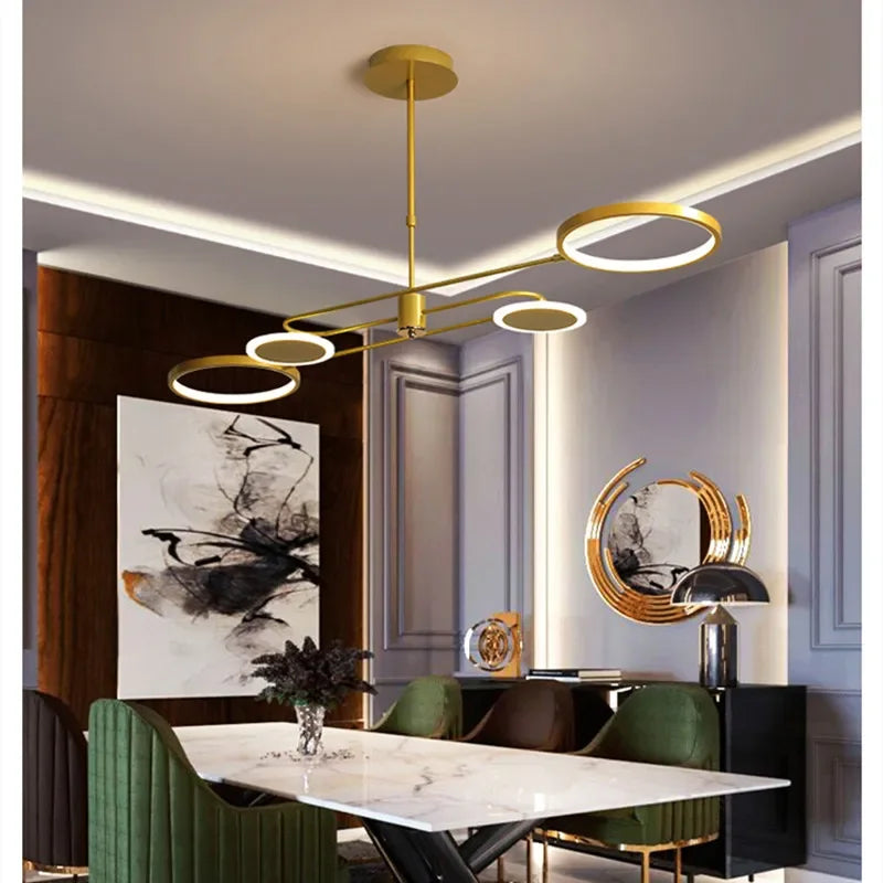 DecorBites™ LED Chandelier Lights: Modern Lighting Fixtures for Living Room, Bedroom, Kitchen & Home Decor