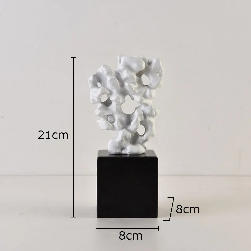 DecorBites™ Coral Creative Resin Sculpture, Modern Taihu Stone Desk Ornament for Home Decor