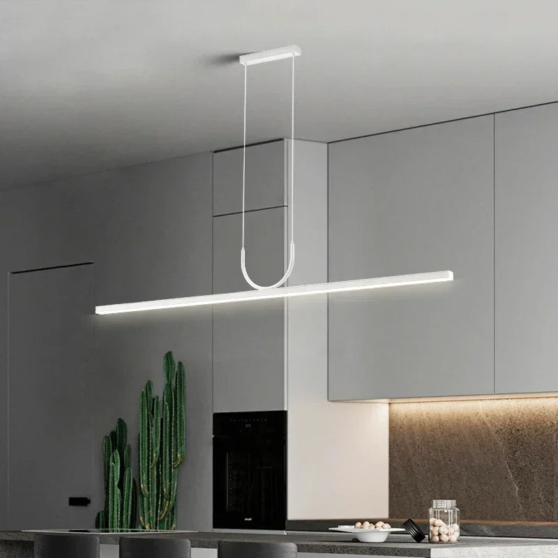 DecorBites™ Black LED Ceiling Chandelier for Dining Room Kitchen Island - Modern Hanging Fixture