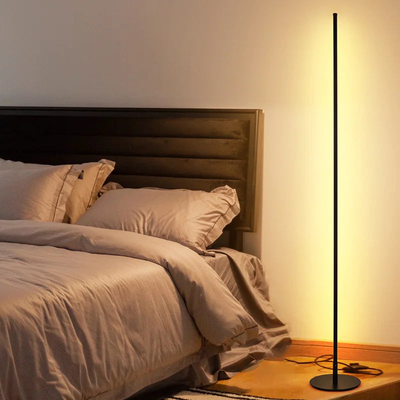 DecorBites™ LED Floor Lamp 15W Aluminum Iron Paint Black/White Living Room Bedroom Lighting