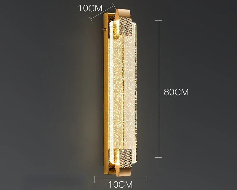 DecorBites™ Crystal Wall Lamp - Luxury Living Room Decor, Bedroom & Aisle Lighting