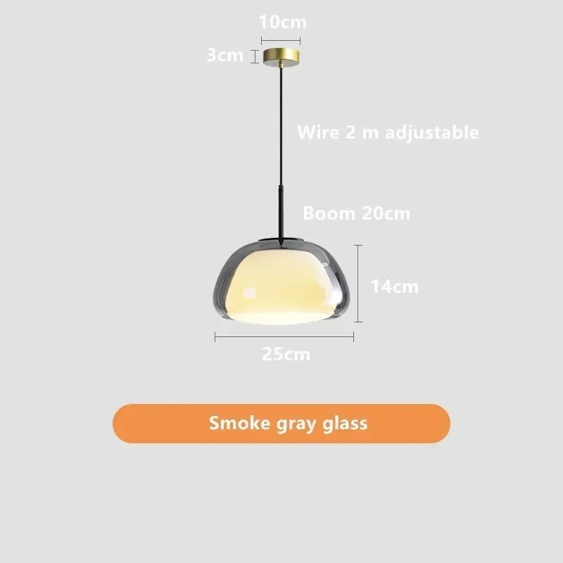 DecorBites™ Glass Jelly Pendant Lamp - Minimalist Luxury Design for Home Living Room