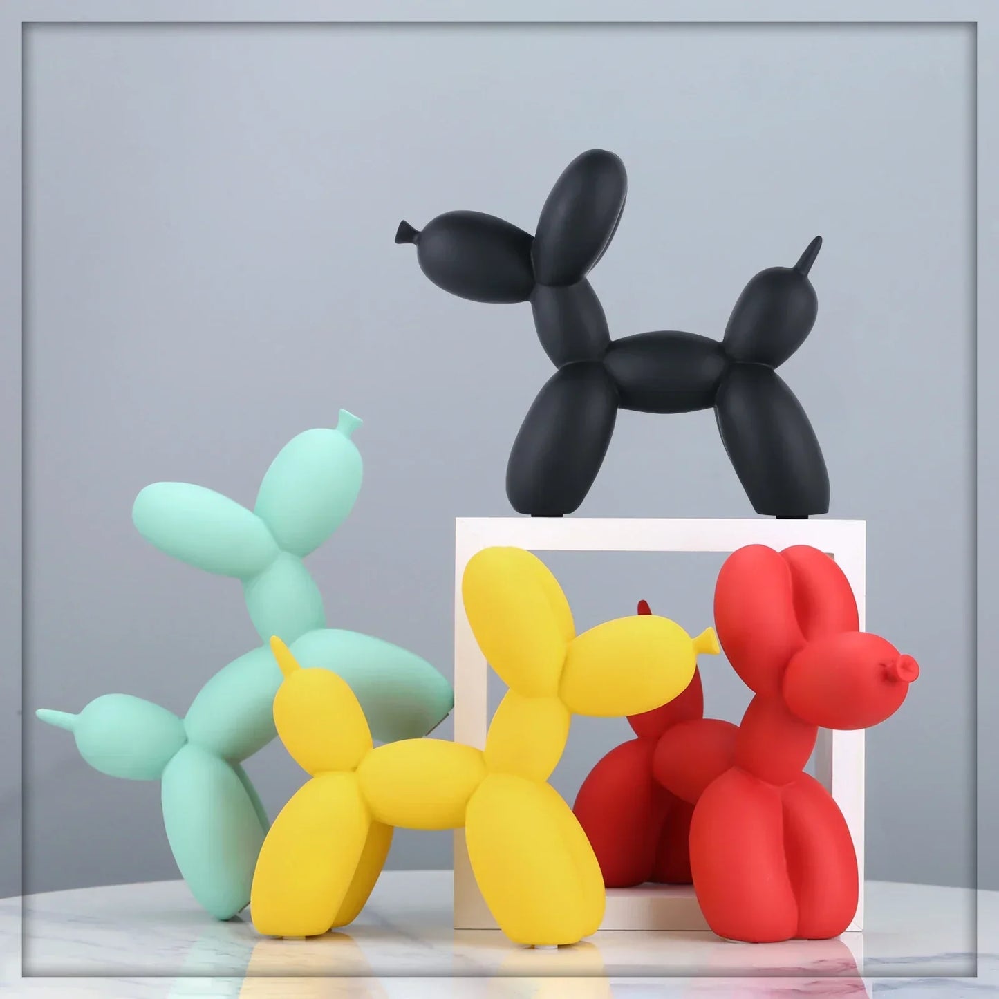 DecorBites™ Balloon Dog Sculpture: Modern Resin Home Decor Nordic Animal Figurine