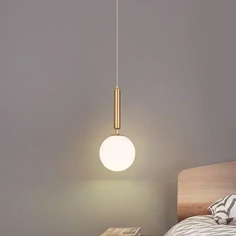DecorBites™ Glass Ball LED Pendant Chandelier for Bedroom Dining Room Kitchen Island