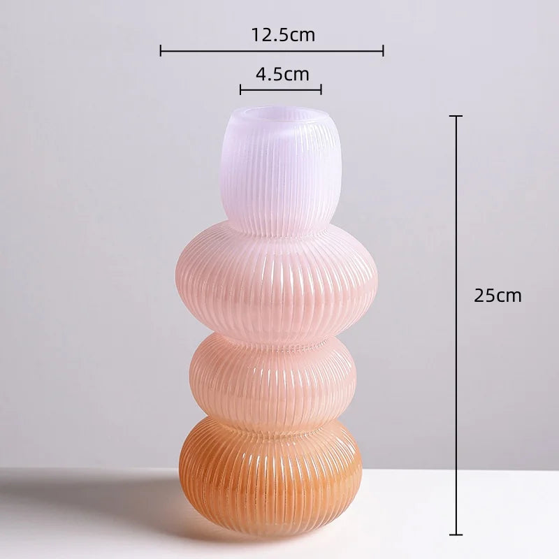 DecorBites™ Glass Vase Geometric Gradient Flowerpot Terrarium Home Decoration